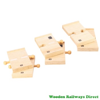 Bigjigs Wooden Railway Mini Straight Roadway