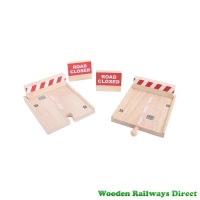 Bigjigs Wooden Railway Roadway Buffer Set