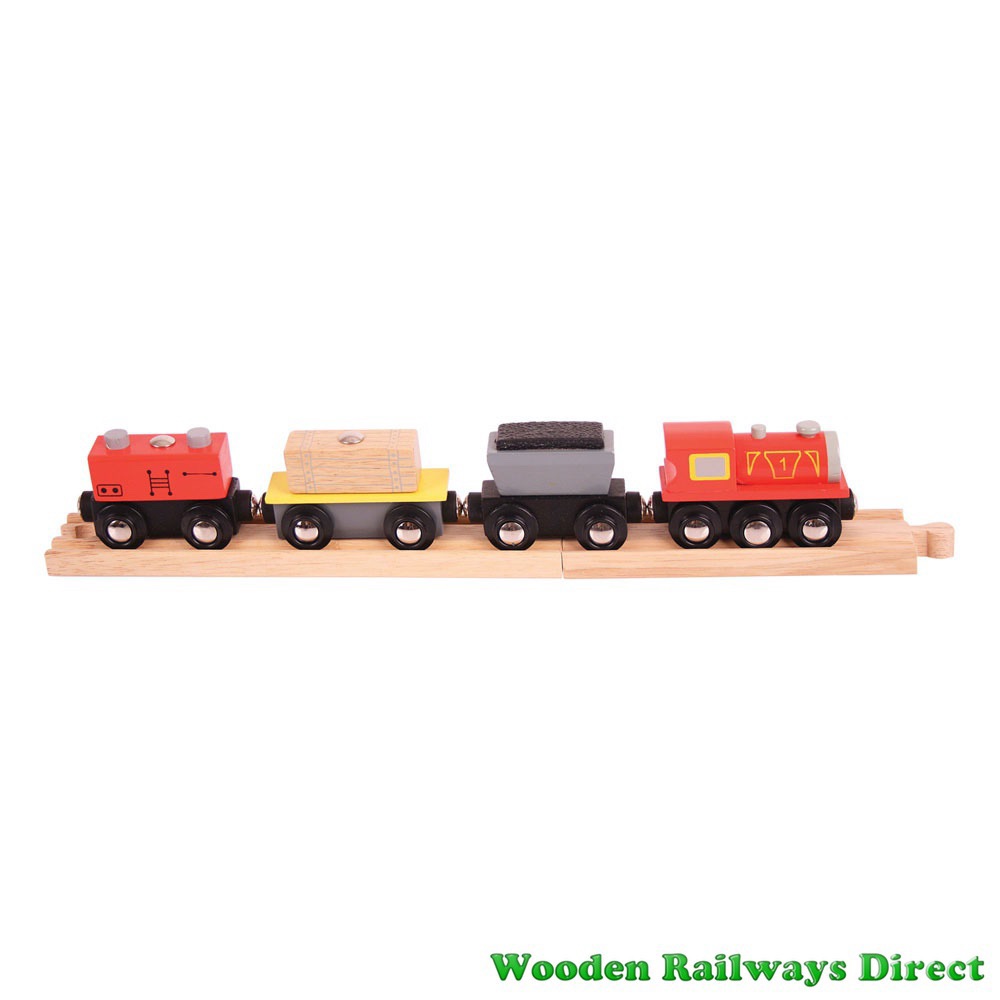 Bigjigs Wooden Railway Freight Train