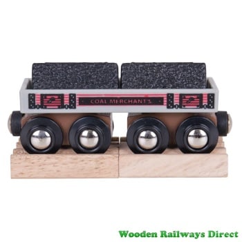Bigjigs Wooden Railway Coal Wagon