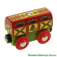 Bigjigs Wooden Railway Chicken Wagon