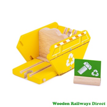 Bigjigs Wooden Railway Recycling Skip
