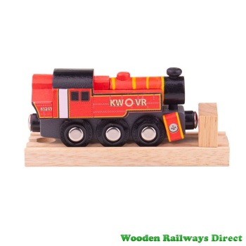 Bigjigs Wooden Railway Ivatt Engine - Red
