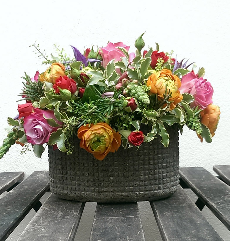 Colourful floral arrangement