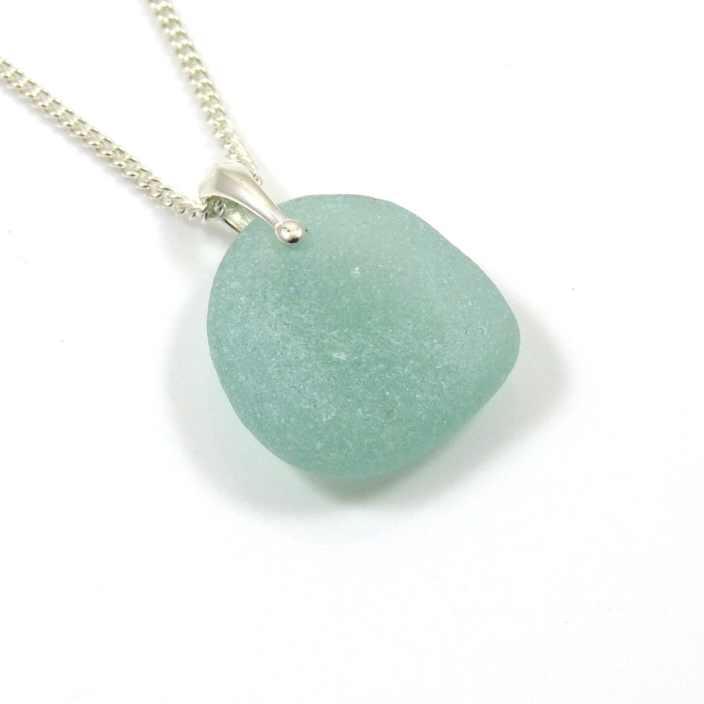 Pale Julep Sea Glass Necklace  BETHANY
