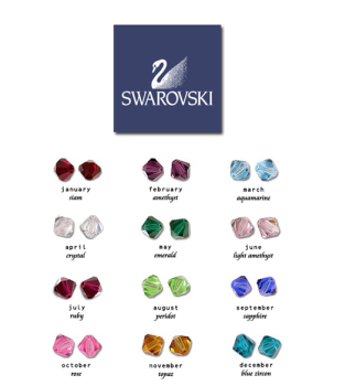 Swarovski Crystal Birthstone Charm ADD ON