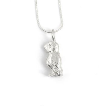 Sterling Silver Puffin Pendant Necklace