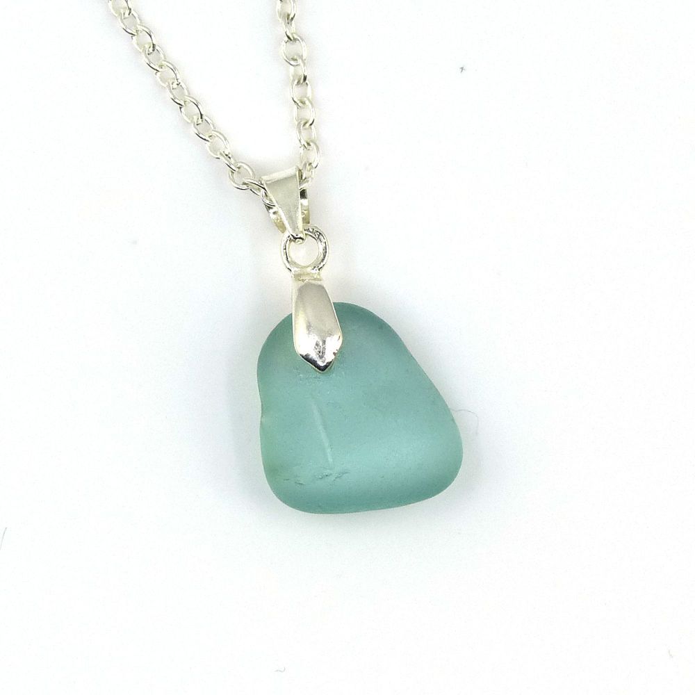 Turquoise Sea Glass Necklace FAY