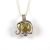 l147 pale yellow gold elephant locket necklace (2)