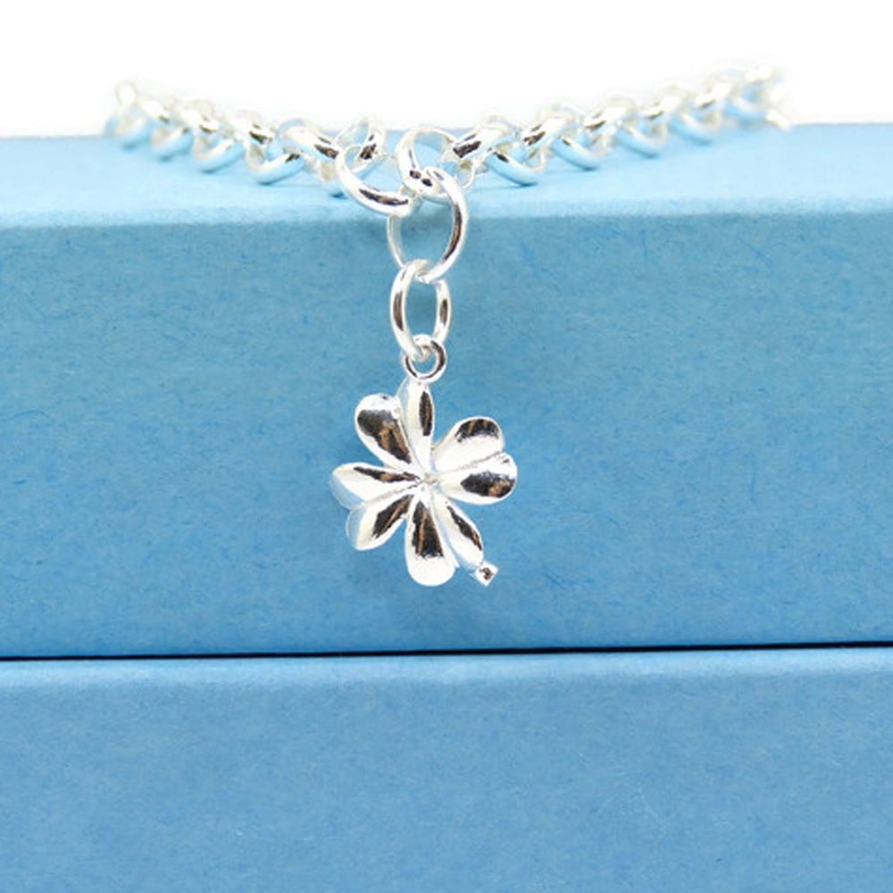 Sterling Silver Four Leaf Clover Bracelet