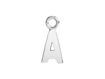 Sterling Silver Letter Initial Charm ADD ON