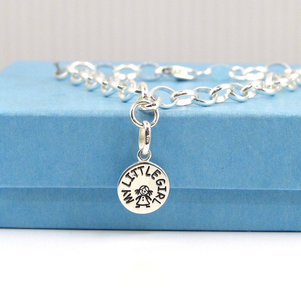 Little Girl Bracelet Sterling Silver, Birthday Gift, Gift for Mum