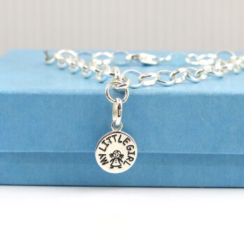 My Little Girl Bracelet,  Sterling Silver, Birthday Gift, Gift for Mum, New Mum