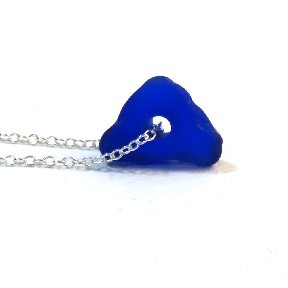 Cobalt Blue Sea Glass Necklace AMARIS, Gift for Mum, Friend, Girlfriend