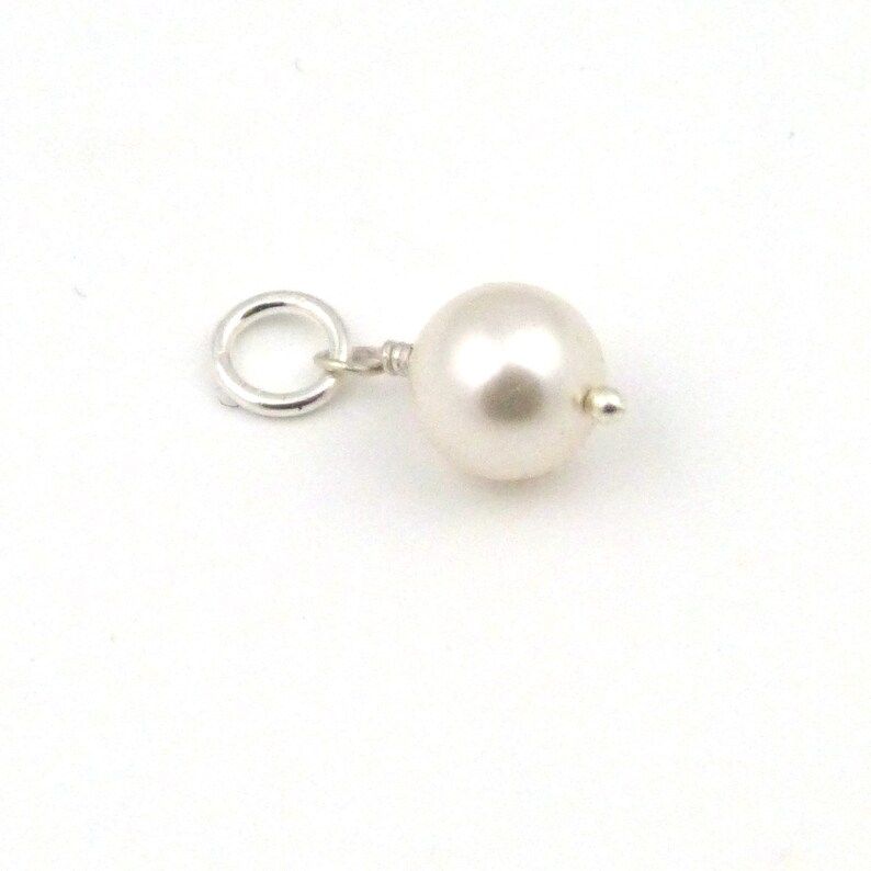 Crystal Pearl Charm