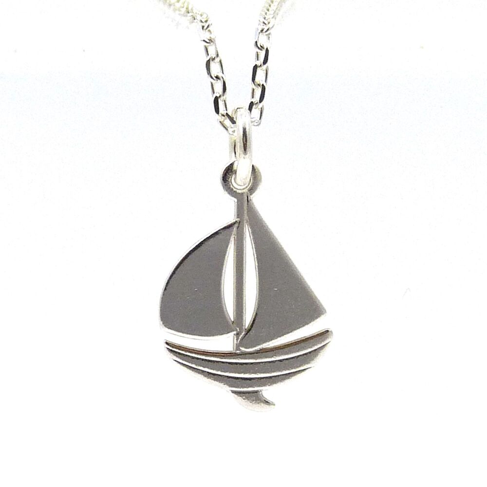 Sterling Silver Boat Necklace, Gift for Mum, Birthday Gift