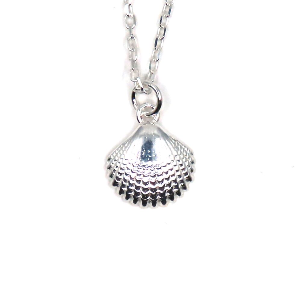 Sterling Silver Shell Necklace - Simple - Dainty - Minimalist