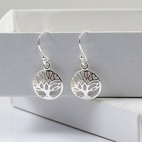 Sterling SilverTree of Life Drop Earrings