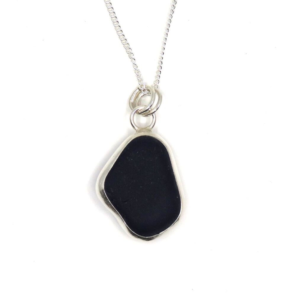 Cobalt Blue Sea Glass Necklace | Genuine Northumberland Sea Glass ADRI