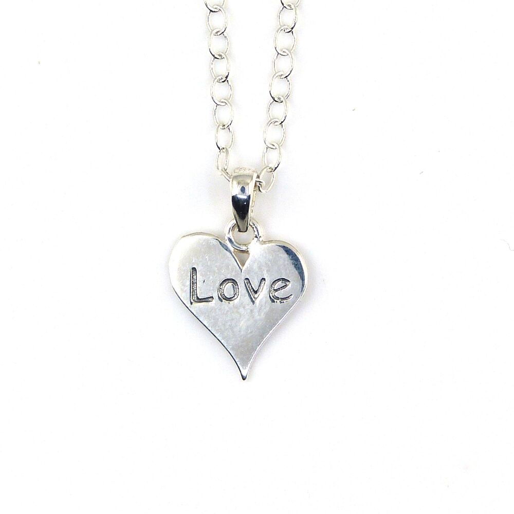 Sterling Silver Love Heart Necklace