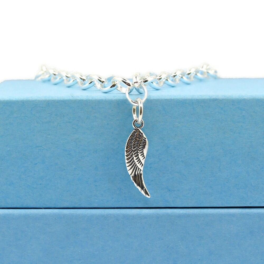 Feather Bracelet, Sterling Silver Bracelet, Gift for Friend 5mm links