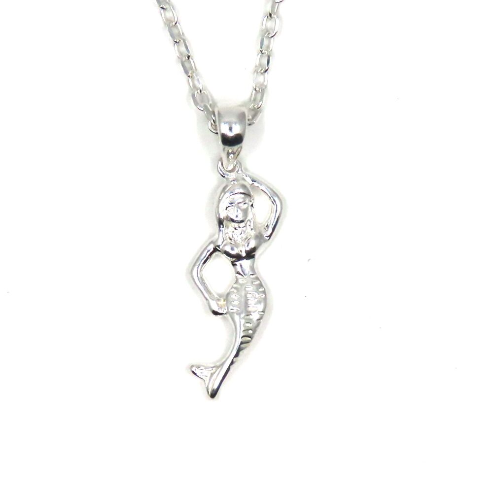 Sterling Silver Mermaid Necklace