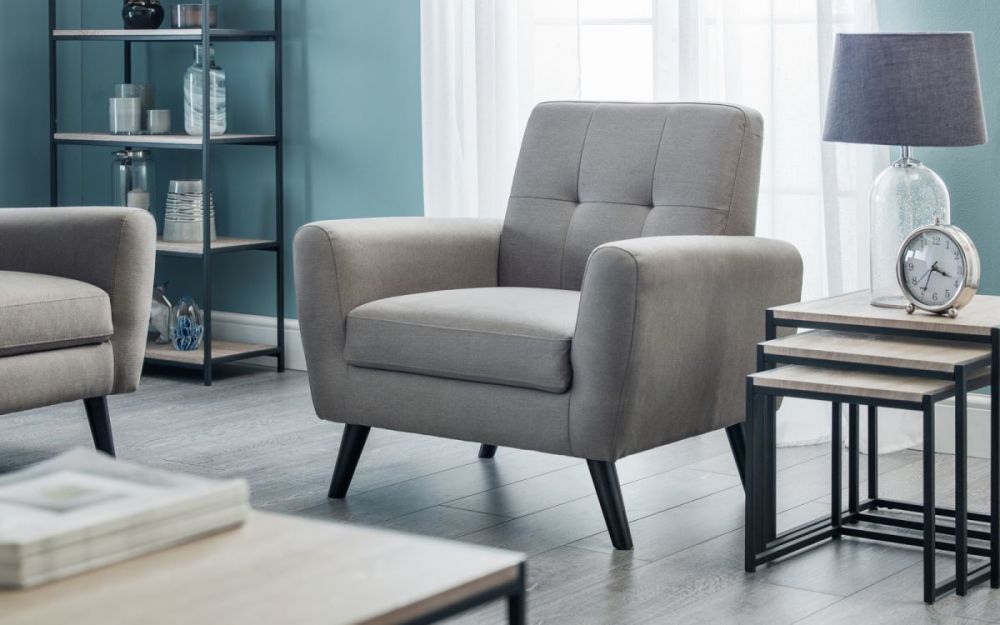 Monza Chair - Grey Linen