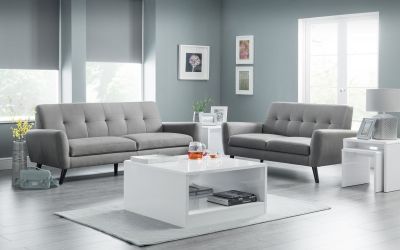 Monza 3 Seater Sofa - Grey Linen