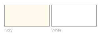 colour options - white-ivory