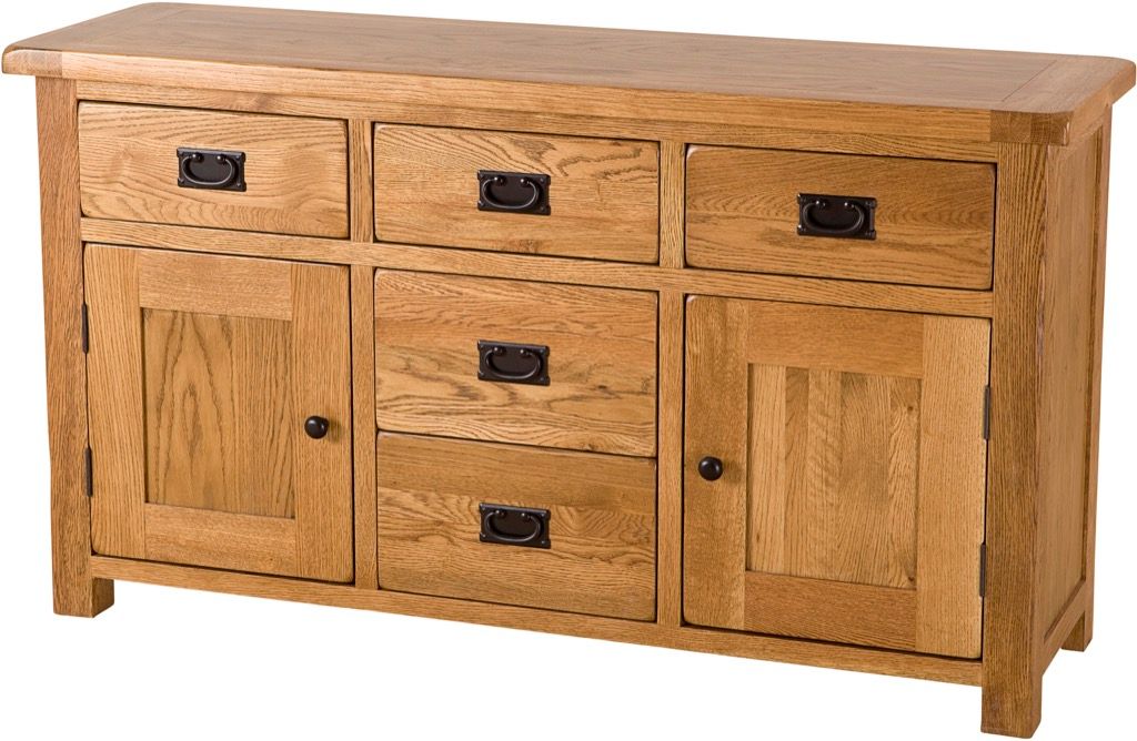 Rustic Solid Oak 4'6"  Sideboard/Dresser Base