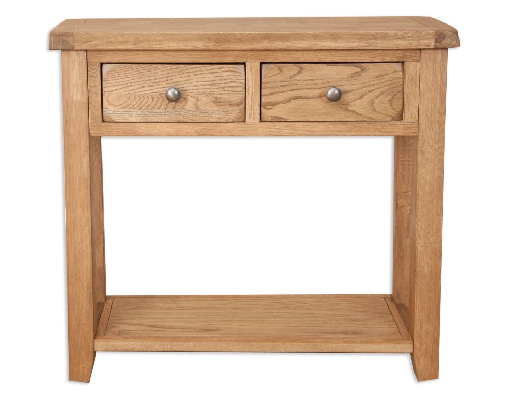 Monmouth Country Oak 2 Drawer Console Table