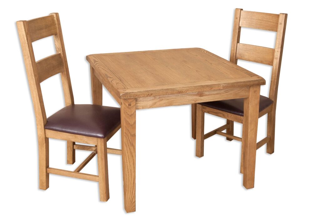 Monmouth Country Oak Table & 2 Chairs