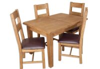 Monmouth Country Oak 1.2 Extending Table & 4 Chairs