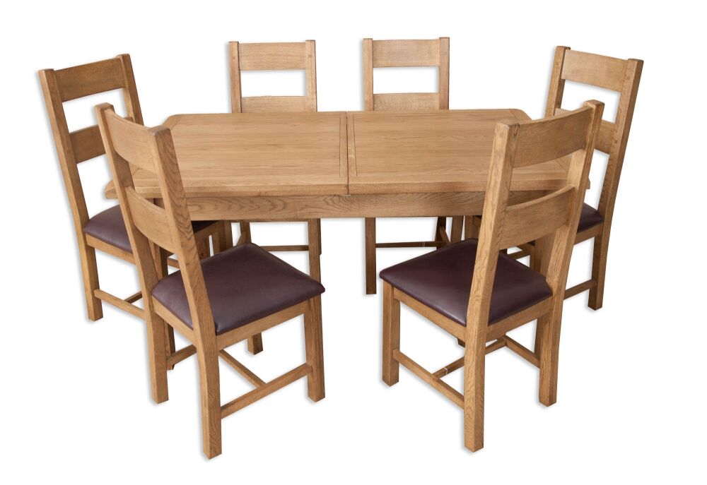 Monmouth Country Oak 1.6 Extending Table & 6 Chairs