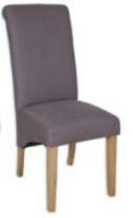 Auden Slate Fabric / Oak Dining Chair