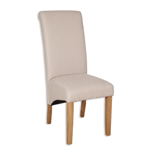 Auden Natural Fabric / Oak Dining Chair