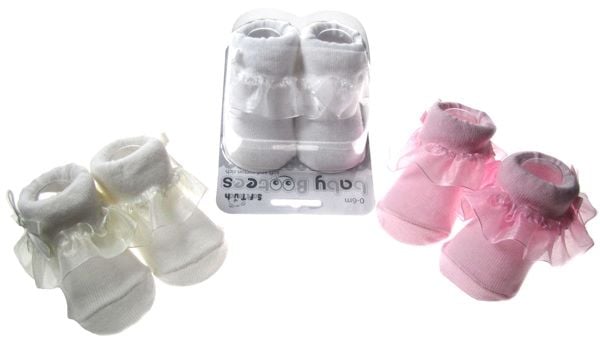 Boxed Frill Socks 0-6 Months