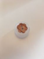 Bonfanti Buttons Wooden Flower Design. 12.5mm