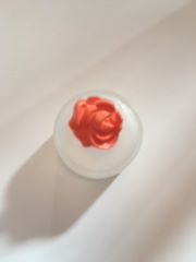 Orange Rose Buttons 24mm