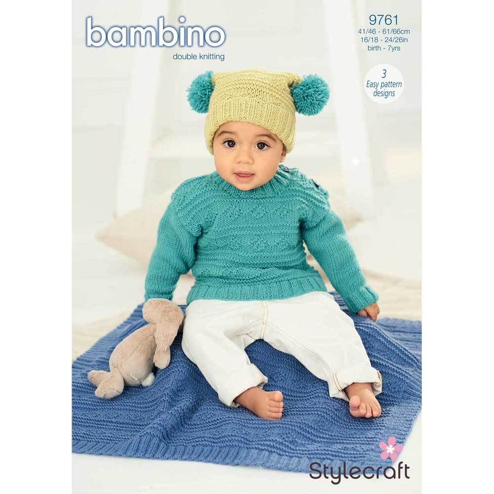 SC9761 Sweater, Hat and Blanket