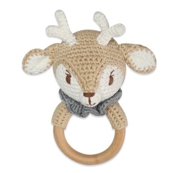 Banbe Crochet Ring Rattle Reindeer.