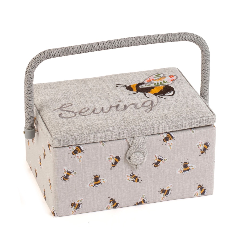 Sewing Box Embroidered Sewing Bee Design