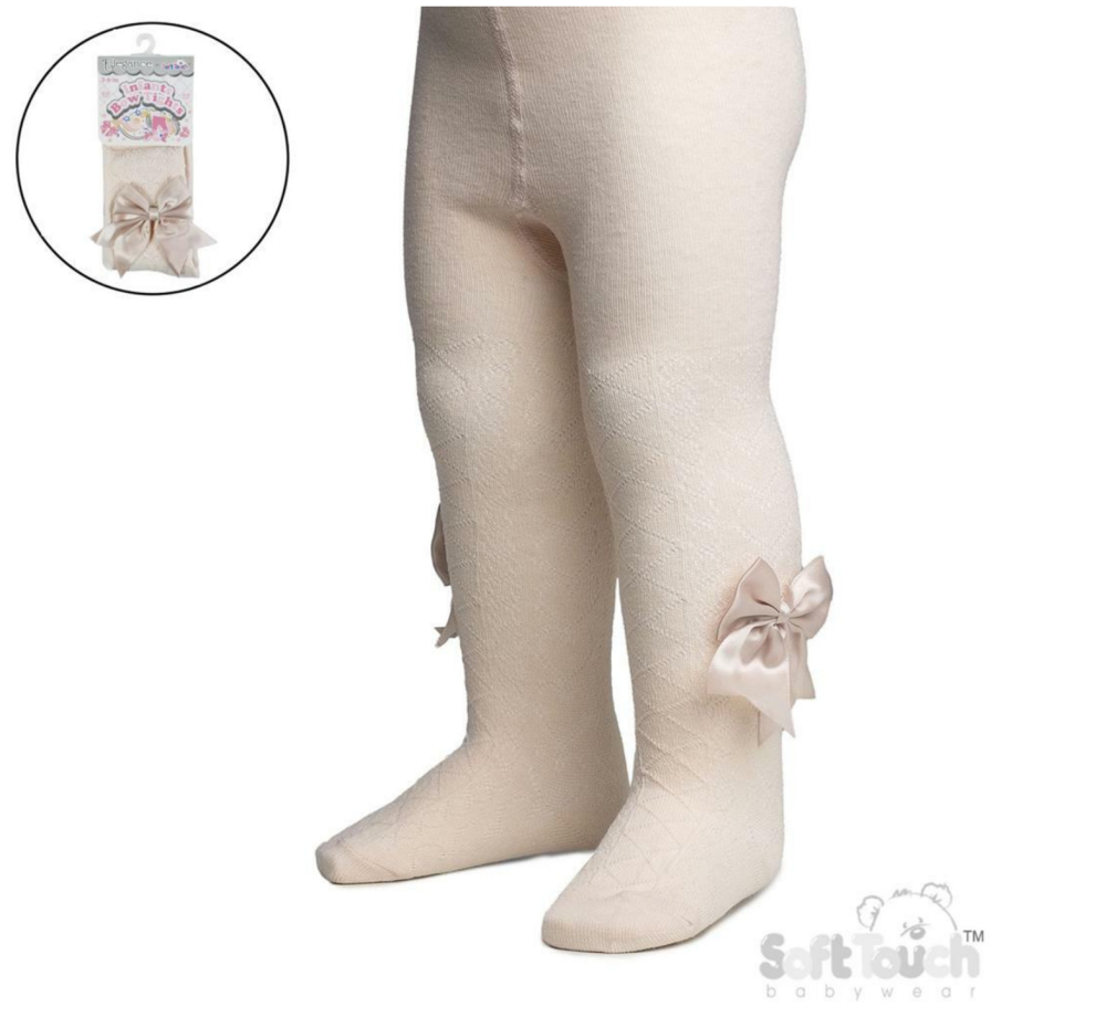 Soft Touch Infant Bow Tights