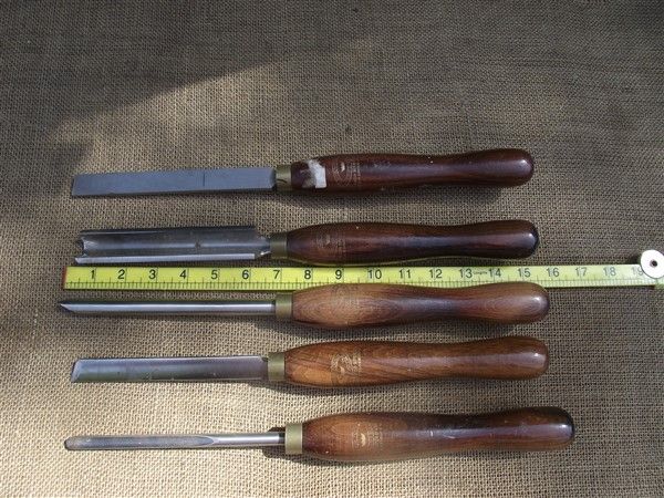 Woodturning chisels - Crown tools set of five