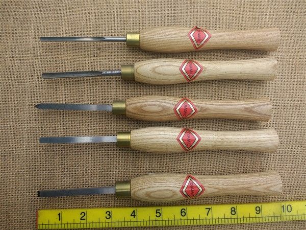 Woodturning chisels - Henry Taylor set of 5 small size
