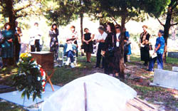 powell funeral alderman his skull