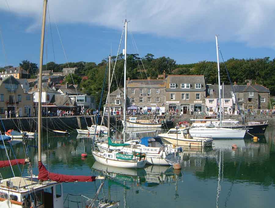 Yachts at Padstow harbour