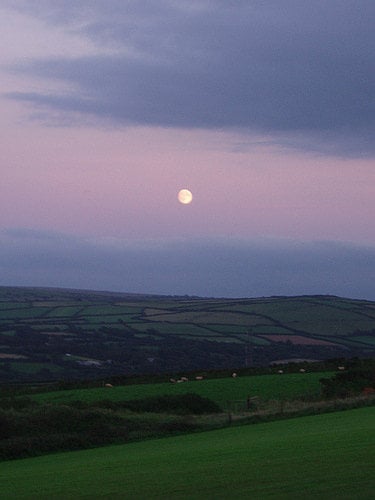 MOONRISE AT ROSEBUD