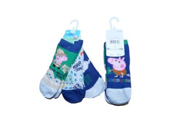 3 Packs of 3 Pairs George Pig Socks £1.50 a Pack of 3 One Size 3-5.5