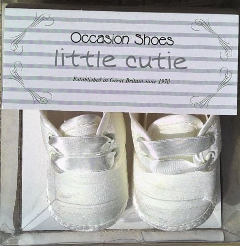 12 Boy's & Girl's Baby Ivory Christening Shoes 1-3 Months